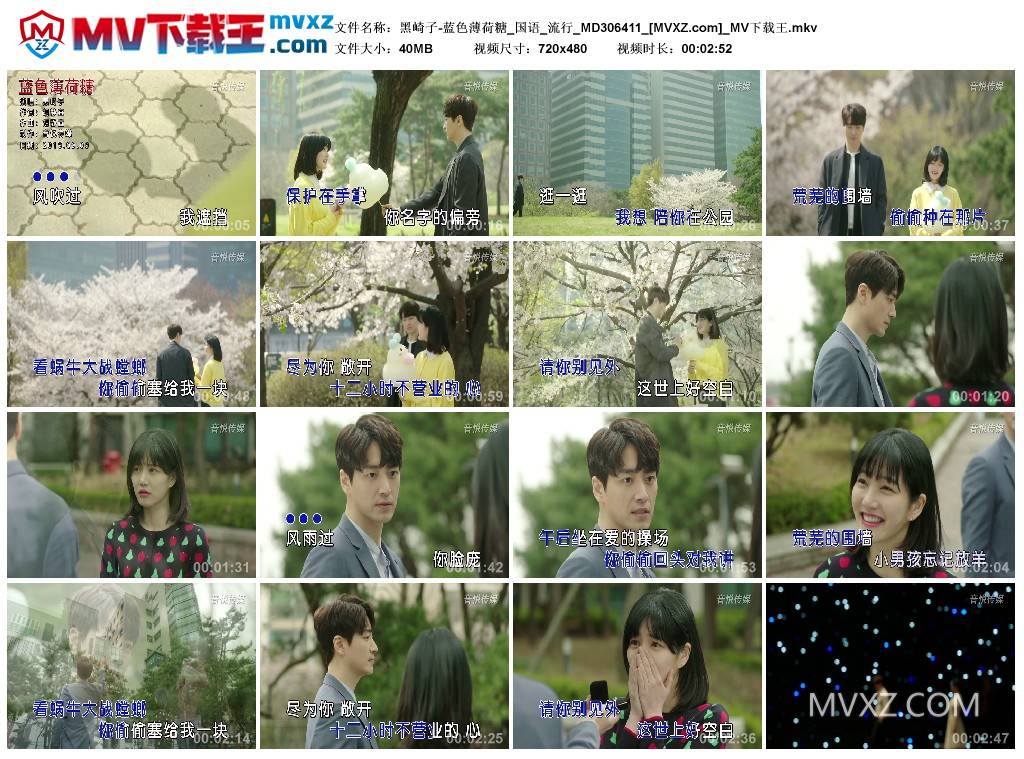 黑崎子-蓝色薄荷糖_国语_流行_MD306411